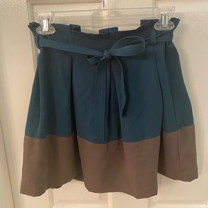 Two Toned Mini Skirt